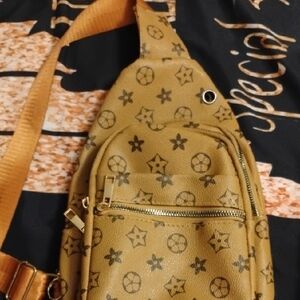 Stylish Tan Crossbody Bag